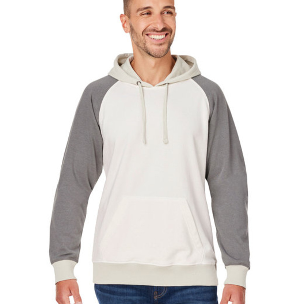 Unisex Vintage Tricolor Hooded Sweatshirt Thumbnail