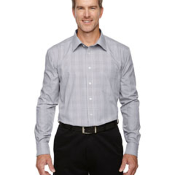 Men's Crown Collection® Glen Plaid Woven Shirt Thumbnail