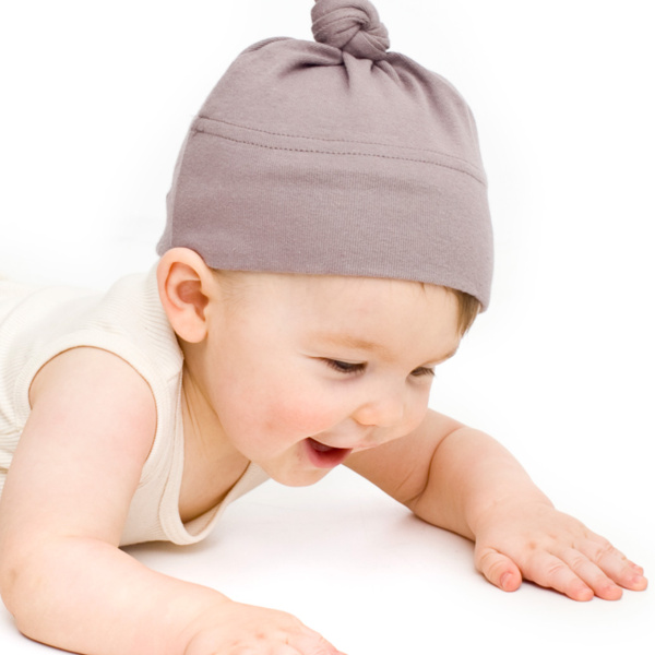 4009ORG Organic Infant Baby Rib Hat Thumbnail