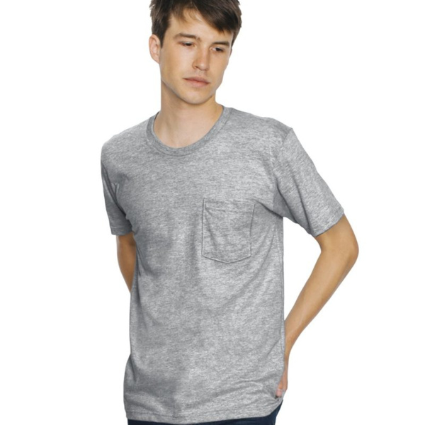 Unisex Fine Jersey Pocket Tee Thumbnail