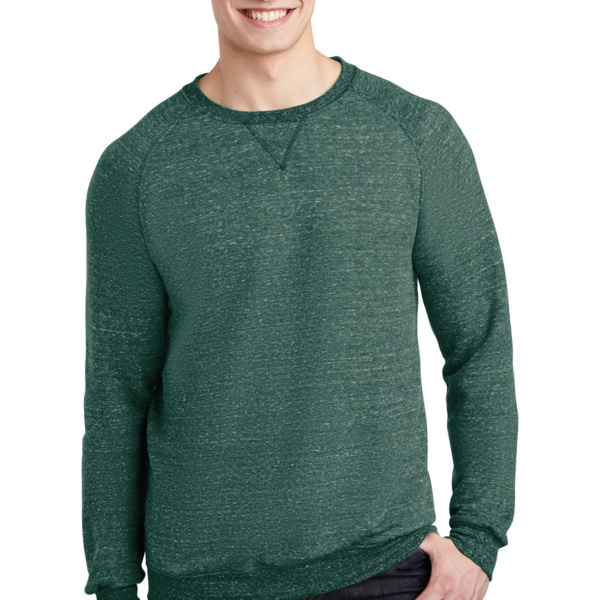 Snow Heather French Terry Raglan Crew Thumbnail
