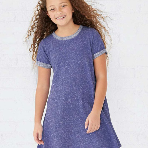 Toddler Harborside Mélange French Terry Twirl Dress Thumbnail