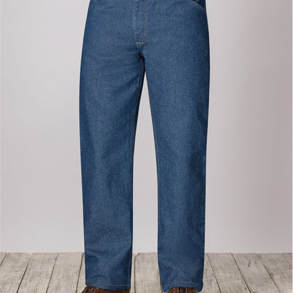 Men's Extended Sizes Flame Resistant Classic Fit Pre-Washed Denim Jean Thumbnail